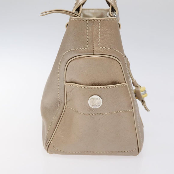 CELINE Boogie bag Hand Bag Leather Gold Auth ep9147