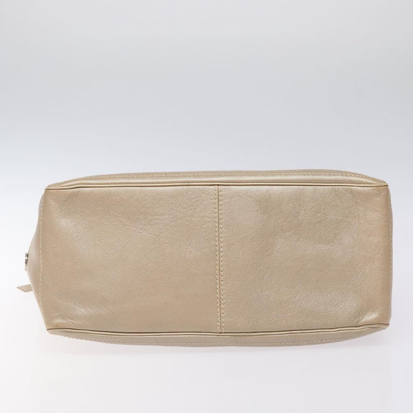 CELINE Boogie bag Hand Bag Leather Gold Auth ep9147