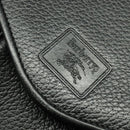 Burberrys Shoulder Bag Leather Black Gold Auth ep9157-14