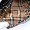 Burberrys Shoulder Bag Leather Black Gold Auth ep9157-16