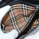 Burberrys Shoulder Bag Leather Black Gold Auth ep9157-19