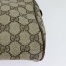GUCCI GG Supreme Web Sherry Line Clutch Bag PVC Beige 22 01 012 Auth ep9158-16