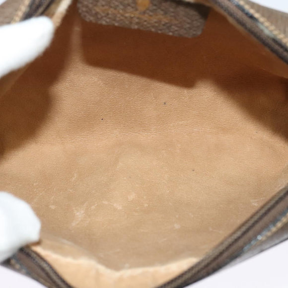 GUCCI GG Supreme Web Sherry Line Clutch Bag PVC Beige 22 01 012 Auth ep9158