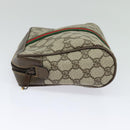 GUCCI GG Supreme Web Sherry Line Clutch Bag PVC Beige 22 01 012 Auth ep9158-3