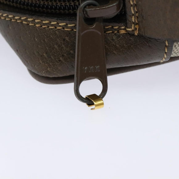 GUCCI GG Supreme Web Sherry Line Clutch Bag PVC Beige 22 01 012 Auth ep9158