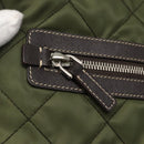 PRADA Shoulder Bag Nylon Khaki Silver Auth ep9159-19