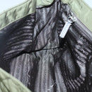 PRADA Shoulder Bag Nylon Khaki Silver Auth ep9159-22