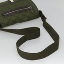PRADA Shoulder Bag Nylon Khaki Silver Auth ep9159-7