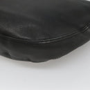 Salvatore Ferragamo Gancini Shoulder Bag Leather Black Silver Auth ep9163-12