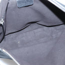 Salvatore Ferragamo Gancini Shoulder Bag Leather Black Silver Auth ep9163-16