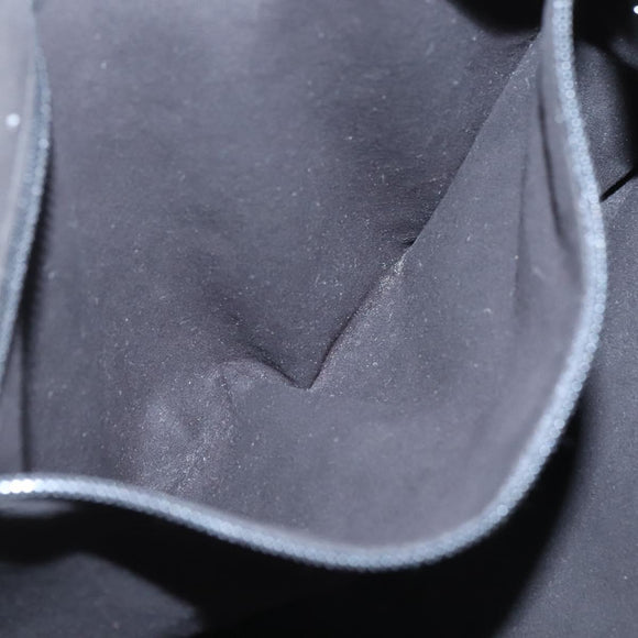 Salvatore Ferragamo Gancini Shoulder Bag Leather Black Silver Auth ep9163