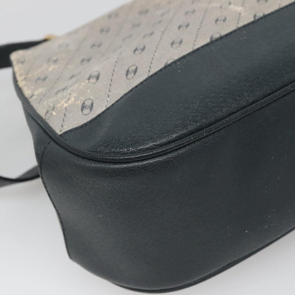 GUCCI Shoulder Bag PVC Leather Navy Gold 116 02 107 Auth ep9165