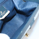 GUCCI Shoulder Bag PVC Leather Navy Gold 116 02 107 Auth ep9165-18