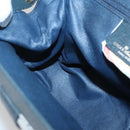 GUCCI Shoulder Bag PVC Leather Navy Gold 116 02 107 Auth ep9165-19