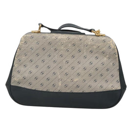 GUCCI Shoulder Bag PVC Leather Navy Gold 116 02 107 Auth ep9165 - 0