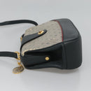 GUCCI Shoulder Bag PVC Leather Navy Gold 116 02 107 Auth ep9165-4