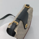 GUCCI Shoulder Bag PVC Leather Navy Gold 116 02 107 Auth ep9165-6