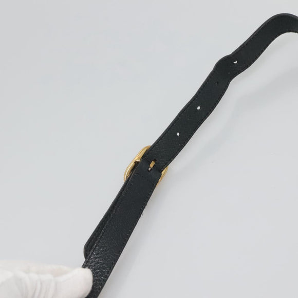 GUCCI Shoulder Bag PVC Leather Navy Gold 116 02 107 Auth ep9165