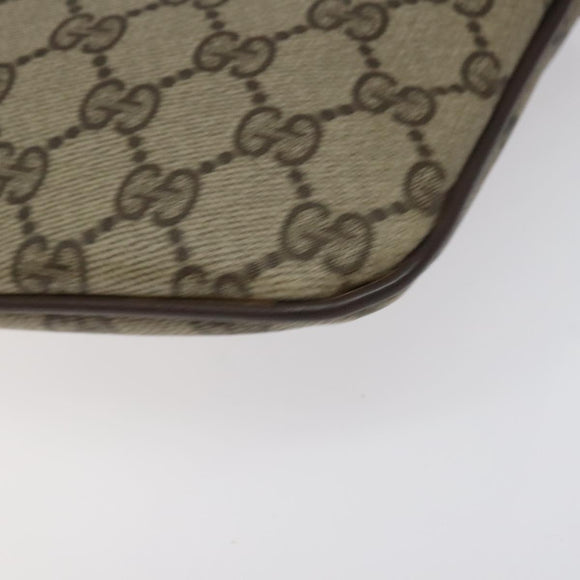GUCCI GG Supreme Web Sherry Line Shoulder Bag PVC Beige 904 02 047 Auth ep9173