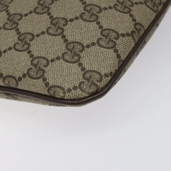 GUCCI GG Supreme Web Sherry Line Shoulder Bag PVC Beige 904 02 047 Auth ep9173