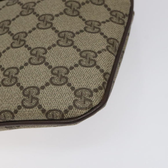 GUCCI GG Supreme Web Sherry Line Shoulder Bag PVC Beige 904 02 047 Auth ep9173