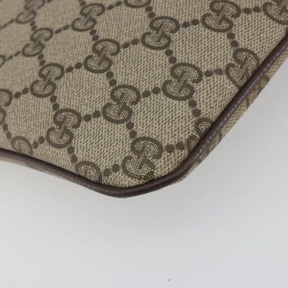 GUCCI GG Supreme Web Sherry Line Shoulder Bag PVC Beige 904 02 047 Auth ep9173