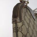 GUCCI GG Supreme Web Sherry Line Shoulder Bag PVC Beige 904 02 047 Auth ep9173-9