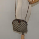 GUCCI GG Supreme Web Sherry Line Shoulder Bag PVC Beige 904 02 047 Auth ep9173-23