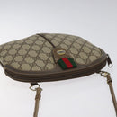 GUCCI GG Supreme Web Sherry Line Shoulder Bag PVC Beige 904 02 047 Auth ep9173-6