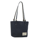 FENDI Shoulder Bag Canvas Navy Silver Auth ep9176-1