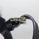 FENDI Shoulder Bag Canvas Navy Silver Auth ep9176-10