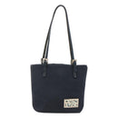 FENDI Shoulder Bag Canvas Navy Silver Auth ep9176-13