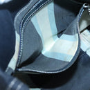 FENDI Shoulder Bag Canvas Navy Silver Auth ep9176-21