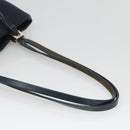 FENDI Shoulder Bag Canvas Navy Silver Auth ep9176-7