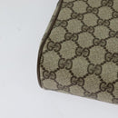 GUCCI GG Supreme Web Sherry Line Clutch Bag PVC Beige 89 01 012 Auth ep9182-15