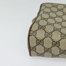 GUCCI GG Supreme Web Sherry Line Clutch Bag PVC Beige 89 01 012 Auth ep9182-7