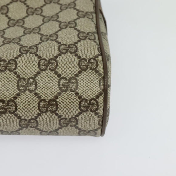 GUCCI GG Supreme Web Sherry Line Clutch Bag PVC Beige 89 01 012 Auth ep9182