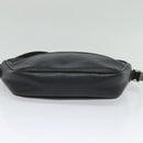 GUCCI Shoulder Bag Leather Black Gold 001 093 1050 Auth ep9187-10