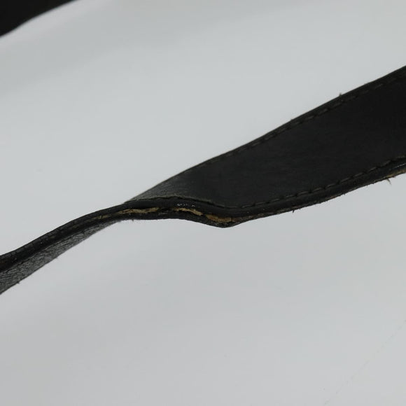 GUCCI Shoulder Bag Leather Black Gold 001 093 1050 Auth ep9187