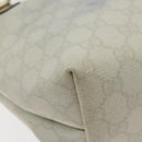 GUCCI GG Supreme Tote Bag PVC White Gold 189897 Auth ep9198-14
