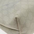 GUCCI GG Supreme Tote Bag PVC White Gold 189897 Auth ep9198-16