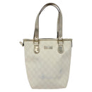 GUCCI GG Supreme Tote Bag PVC White Gold 189897 Auth ep9198-13