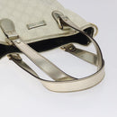 GUCCI GG Supreme Tote Bag PVC White Gold 189897 Auth ep9198-7