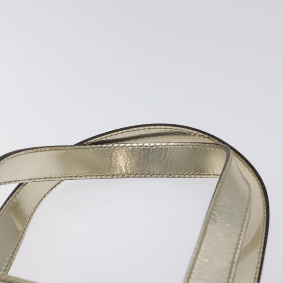 GUCCI GG Supreme Tote Bag PVC White Gold 189897 Auth ep9198