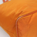 PRADA Tote Bag Nylon 2way Orange Gold Auth ep9199-16