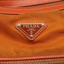 PRADA Tote Bag Nylon 2way Orange Gold Auth ep9199-17