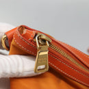 PRADA Tote Bag Nylon 2way Orange Gold Auth ep9199-10