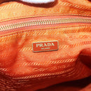 PRADA Tote Bag Nylon 2way Orange Gold Auth ep9199-18