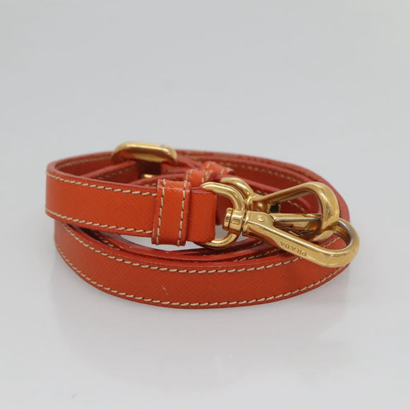 PRADA Tote Bag Nylon 2way Orange Gold Auth ep9199