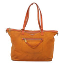 PRADA Tote Bag Nylon 2way Orange Gold Auth ep9199-13